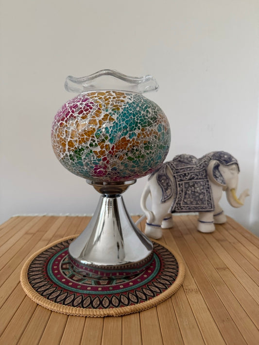 Lámpara Pebetero Plateada